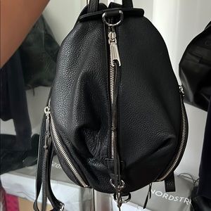 Rebecca mink off black mini Julian backpack